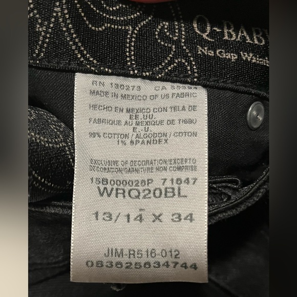 Wrangler - Q-Baby Black Bootcuts - Picture 2 of 2
